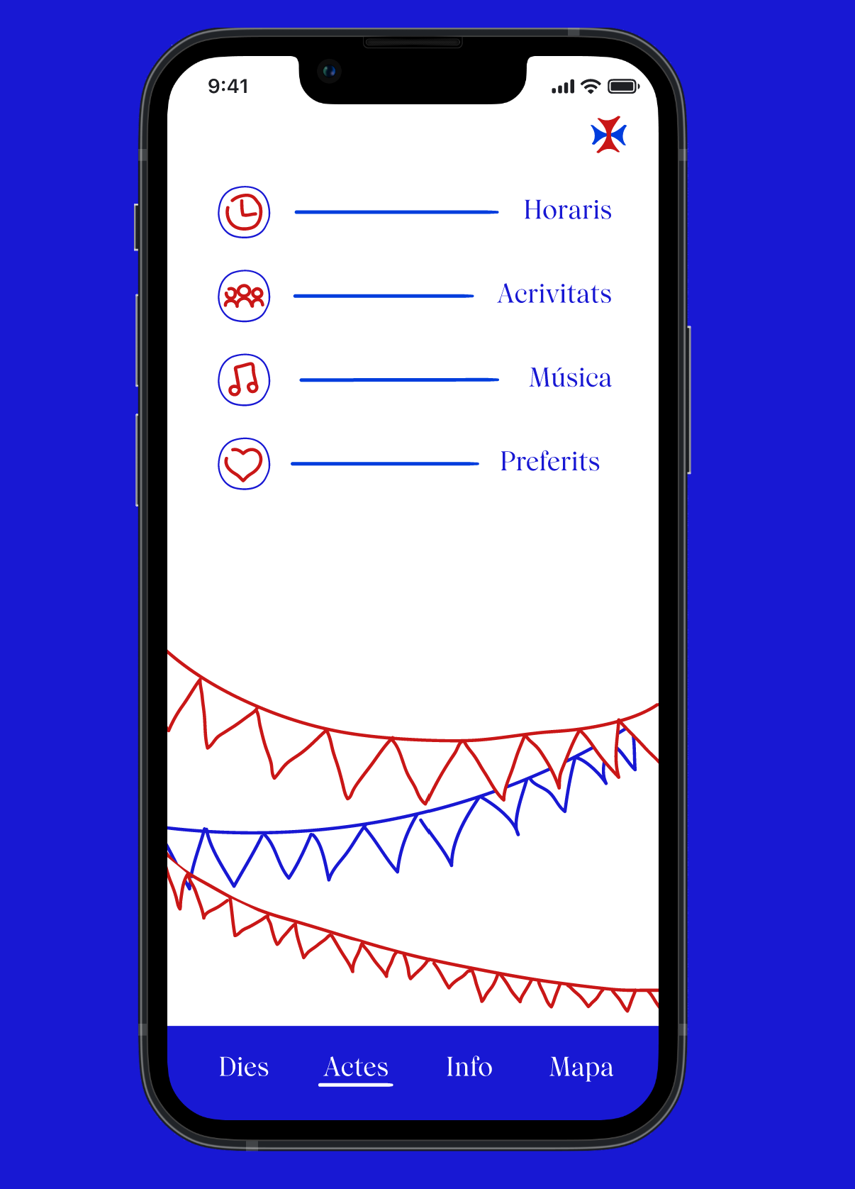 App FM Vic &ndash; men&uacute; d&rsquo;actes